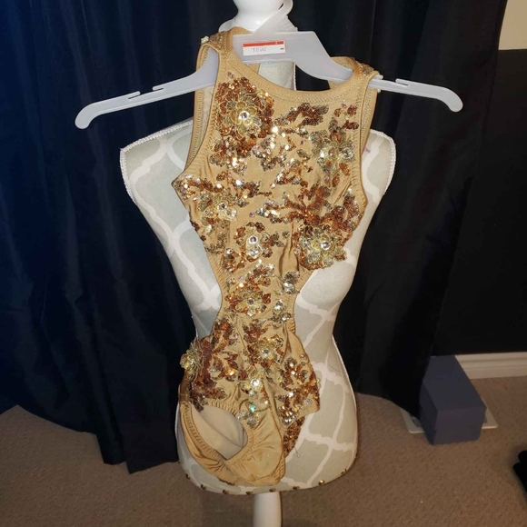 One piece gold bodysuit - Picture 1 of 1